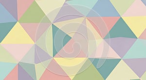Pastel Geometric Triangle Pattern Background