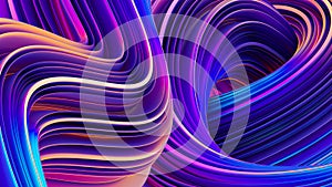 Abstract geometric background in holographic ultraviolet vibrant colors