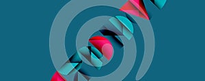 Abstract geometric background with layered gradient shapes forming dynamic patterns. Overlapping semi circles and