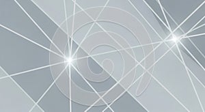 Abstract Geometric Background with Lines and Light