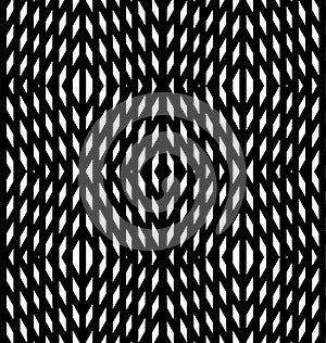 Abstract geometric background. Optical illusions, white diamonds