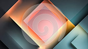 Abstract geometric background with overlapping squares creating colorful pattern