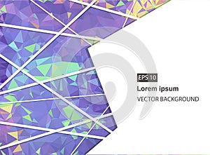 Abstract geometric background with polygons. Molecule and communication background. Vector illustration for business presentation. photo