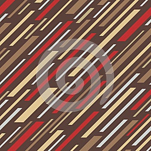 Abstract geometric background. Seamless pattern. Dynamic design style. Diagonal lines. Vector illustration.