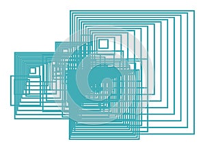 Abstract geometric background with shape of square, rectangle pattern. Wallpaper, details, web & effect.