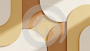 Abstract Geometric Background with Soft Shadows and Subtle Patterns