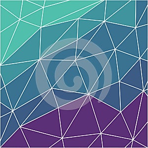 Abstract Geometric Background with Triangles in Teal and Purple