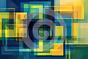 Abstract geometric background with vibrant overlapping rectangles