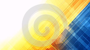 Abstract Geometric Background with Yellow and Blue Gradients