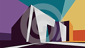 Abstract geometric banner, cover vector art design