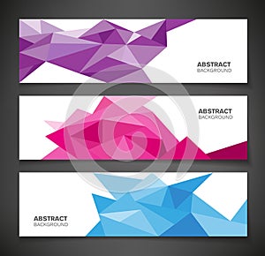 Abstract Geometric Banners