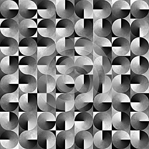 Abstract geometric black and white background