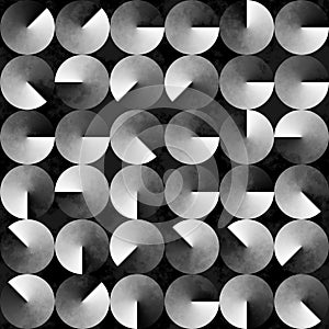 Abstract geometric black and white background