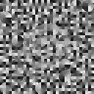 Abstract geometric black and white background