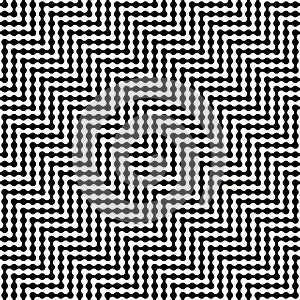 Abstract geometric black and white graphic design optic illusion pattern