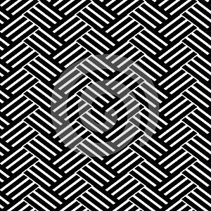 Abstract geometric black and white seamless pattern for web page, textures, card, poster, fabric, textile. Monochrome