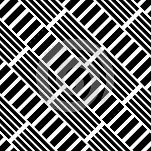 Abstract geometric black and white seamless pattern for web page, textures, card, poster, fabric, textile. Monochrome graphic