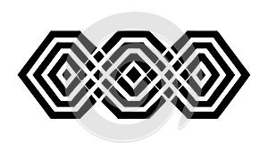 Abstract Geometric Block Pattern, Modern Design Repeat Motif, vector design Generative AI