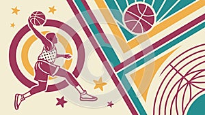 Abstract Geometric Block Pattern, Modern Modular Design, vector design Generative AI