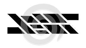 Abstract Geometric Block Pattern Modern Tech Design, vector design Generative AI