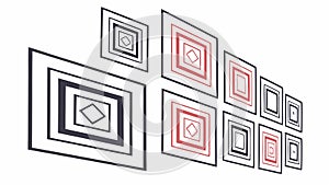 Abstract Geometric Block Pattern, vector design Generative AI