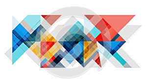 Abstract Geometric Blocks for Modern Digital Art and Backgrounds, vector design Generative AI
