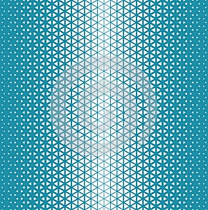 Abstract geometric blue graphic design triangle halftone pattern
