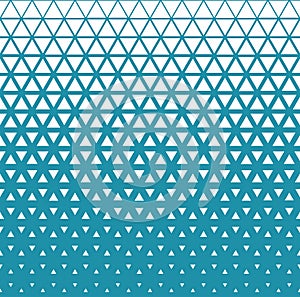 Abstract geometric blue graphic design triangle halftone pattern