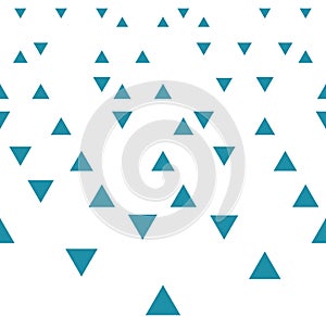 Abstract geometric blue graphic design triangles 3d perspective pattern