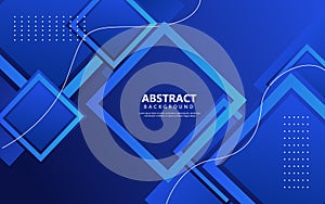 Abstract geometric blue shape colors background vector