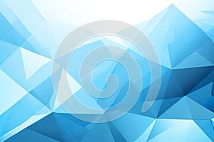 Abstract Geometric Blue Triangles Background
