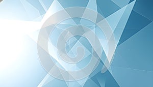 Abstract Geometric Blue and White Background