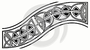 Abstract Geometric Border Design Element, vector design Generative AI