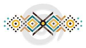 Abstract Geometric Border Ethnic Inspired Pattern Design vector design Generative AI