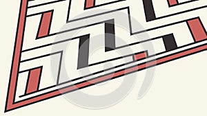 Abstract Geometric Border, Modern and Dynamic Decorative Element, vector design Generative AI