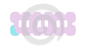 Abstract Geometric Border Soft Pink Modern Design Element vector design Generative AI