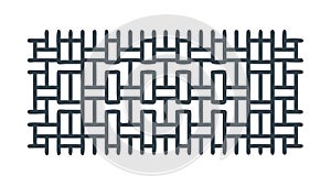 Abstract geometric brick pattern for modern backgrounds, vector design Generative AI