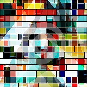 Abstract geometric bright background