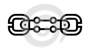 Abstract Geometric Chain Link Pattern, vector design Generative AI