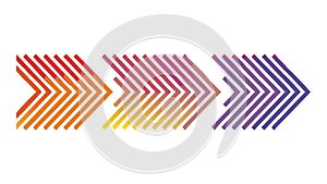 Abstract Geometric Chevron Arrow Pattern Directional Design, vector design Generative AI