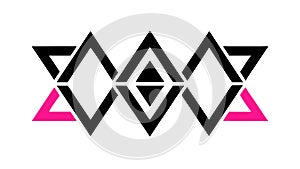 Abstract Geometric Chevron Pattern, Dynamic Modern Design, vector design Generative AI