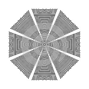 Abstract geometric circle design element. Lines pattern.Abstract geometric circle rotation pattern. mandala illusion.
