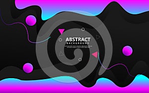 Abstract geometric circle shape flat background vector