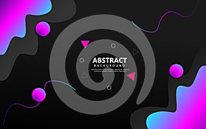 Abstract geometric circle shape flat background vector