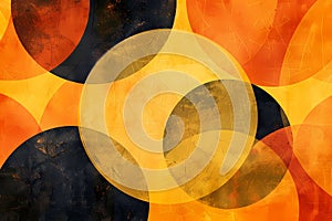 A Abstract Geometric Circles Pattern