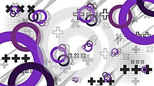 Abstract Geometric Circles Vector Background