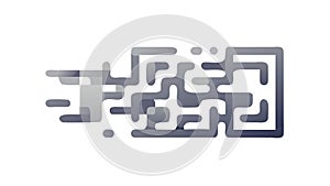 Abstract Geometric Circuit Board Pattern, vector design Generative AI