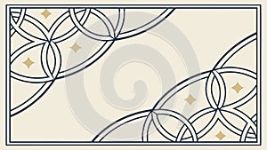 Abstract Geometric Circular Pattern Design, vector design Generative AI