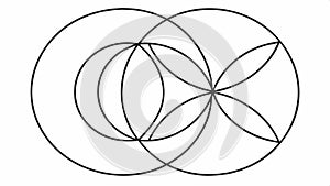 Abstract geometric circular pattern design vector design Generative AI