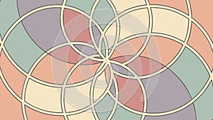 Abstract geometric circular pattern design, vector design Generative AI